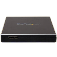StarTech.com USB 3.1 Gen 2 (10 Gbps) Festplattengeh&auml;use f&uuml;r 2,5&quot; SATA Laufwerke - Speichergeh&auml;use - 6.4 cm (2.5&quot;)