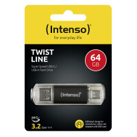 Intenso 3539490 - 64 GB - USB Type-A / USB Type-C - 3.2...