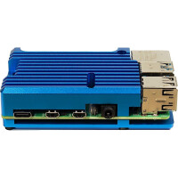 Inter-Tech 88887360 - Hülle - Raspberry Pi - Raspberry Pi - Blau - Aluminium - 86 mm