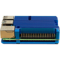 Inter-Tech 88887360 - Hülle - Raspberry Pi - Raspberry Pi - Blau - Aluminium - 86 mm