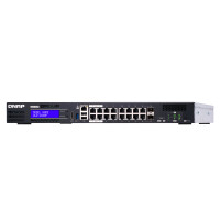 QNAP QGD-1600P - Managed - Gigabit Ethernet (10/100/1000) - Vollduplex - Power over Ethernet (PoE) - Rack-Einbau - 1U