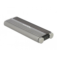 Delock 42001 - SSD-Geh&auml;use - M.2 - M.2 - 20 Gbit/s - USB Anschluss - Silber