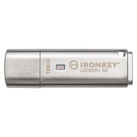 Kingston IronKey Locker+ 50 - 128 GB - USB Typ-A - 3.2 Gen 1 (3.1 Gen 1) - 145 MB/s - Kappe - Silber