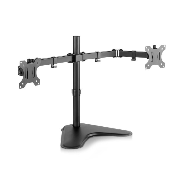 V7 DS2FSD-2E - Verstellbarer Arm für 2 LCD-Displays - Kunststoff, Aluminium, Stahl