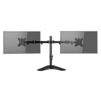 V7 DS2FSD-2E - Verstellbarer Arm für 2 LCD-Displays - Kunststoff, Aluminium, Stahl