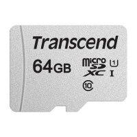 Transcend 300S - 64 GB - MicroSDXC - Klasse 10 - NAND - 95 MB/s - 25 MB/s