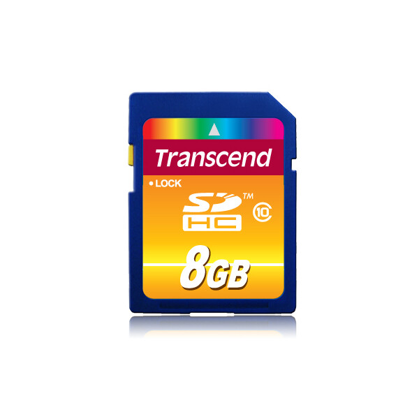 Transcend TS8GSDHC10 - 8 GB - SDHC - Klasse 10 - NAND - 30 MB/s - Schwarz