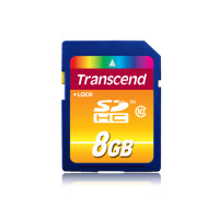 Transcend TS8GSDHC10 - 8 GB - SDHC - Klasse 10 - NAND - 30 MB/s - Schwarz
