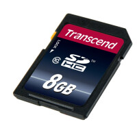 Transcend TS8GSDHC10 - 8 GB - SDHC - Klasse 10 - NAND - 30 MB/s - Schwarz