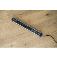 Brennenstuhl 1391010620 Steckdosenleiste mit Schalter Silber-Schwarz Schutzkontakt 1 St.