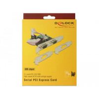 Delock 89641 - PCIe - Seriell - Niedriges Profil - PCIe 2.0 - RS-232 - Gr&uuml;n