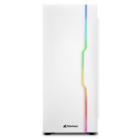 Sharkoon RGB Slider - Midi Tower - PC - Weiß - ATX - micro ATX - Mini-ITX - Gaming - Multi