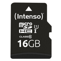 Intenso 3424470 - 16 GB - MicroSD - Klasse 10 - UHS-I - Class 1 (U1) - Schockresistent - Temperaturbest&auml;ndig - Wasserdicht - R&ouml;ntgensicher