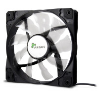 Inter-Tech Argus L-12025 - Ventilator - 12 cm - 1200 RPM - 59,46 cfm - Schwarz