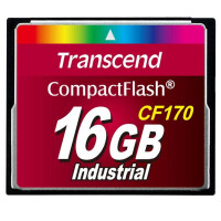 Transcend CF170 - 16 GB - Kompaktflash - MLC - 90 MB/s - 60 MB/s - Hitzebest&auml;ndig - Schockresistent