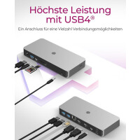 ICY BOX USB 4.0 Dockingstation mit zweifacher Videoausgabe
