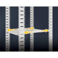 IC Intracom 19" Fachboden variable Schienen 750mm...
