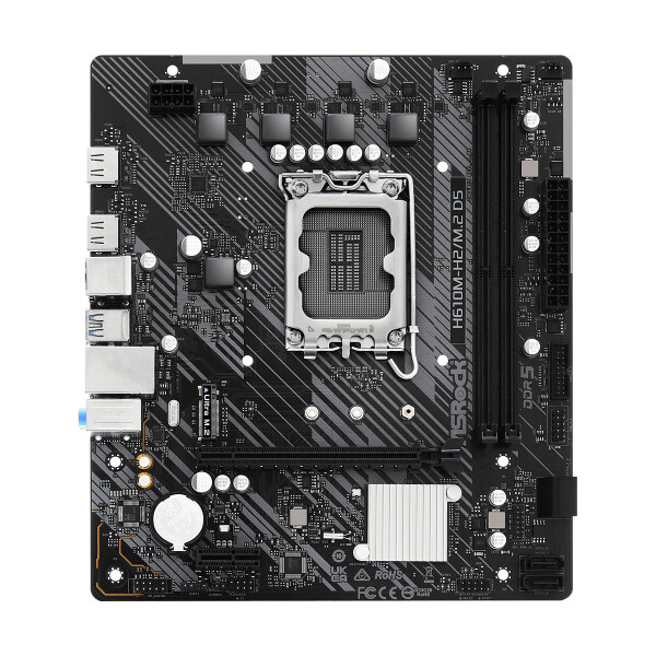 ASRock H610M-H2/M.2 D5 Intel H610 1700 Micro ATX 2 DDR5 2 HDMI GB LAN PCIe4 1x M.2