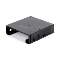 SilverStone SDP10 - HDD-K&auml;fig - Stahl - Schwarz - 13,3 cm (5.25 Zoll) - 148 mm - 152,8 mm