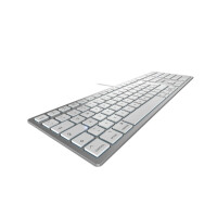 Cherry KC 6000C FOR MAC - USB - Scherenschlüsselschalter - QWERTZ - Silber