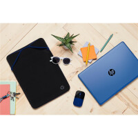 HP Wireless-Maus Z3700 - Beidhändig - Blue LED - RF Wireless - 1200 DPI - Schwarz - Blau