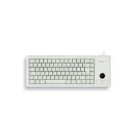 Cherry Slim Line Compact-Keyboard G84-4400 - Tastatur - 500 dpi - 83 Tasten QWERTY - Grau