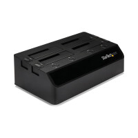 StarTech.com USB 3.0 4 Bay 2,5&quot; / 3,5&quot; SATA III Festplatten / SSD Dockingstation mit UASP und zwei L&uuml;ftern - Speichergeh&auml;use - 4 Sch&auml;chte ( SATA-600 )