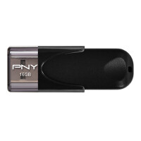 PNY Attach&eacute; 4 2.0 16GB - 16 GB - USB Typ-A - 2.0 - 25 MB/s - Kappe - Schwarz