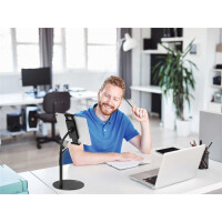 Durable Tablethalterung TWIST COMBI schwarz Tisch+Bodenständ