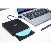 Acer GP.ODD11.001 - Schwarz - Slot-In Laufwerk - Notebook - DVD±RW - USB 3.2 Gen 1 (3.1 Gen 1) - CD - CD-R - CD-ROM - CD-RW - DVD+R - DVD+RW - DVD-R - DVD-ROM