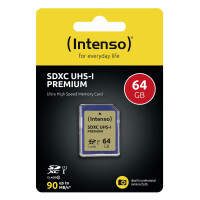 Intenso SD Karte UHS-I Premium - 64 GB - SDXC - Klasse 10...