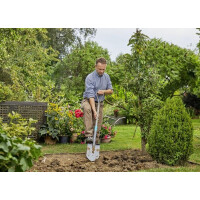 Gardena 17001-20 - Entwässerungsschaufel - Stahl - Schwarz - D-förmig - Monochromatisch