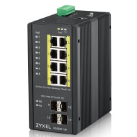 ZyXEL RGS200-12P - Managed - L2 - Gigabit Ethernet (10/100/1000) - Power over Ethernet (PoE) - Rack-Einbau - Wandmontage