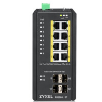 ZyXEL RGS200-12P - Managed - L2 - Gigabit Ethernet (10/100/1000) - Power over Ethernet (PoE) - Rack-Einbau - Wandmontage