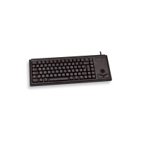Cherry Slim Line COMPACT-KEYBOARD G84-4400 - Tastatur - 83 Tasten QWERTY - Schwarz