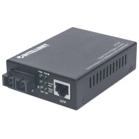 Intellinet Gigabit Ethernet Singlemode Medienkonverter - 10/100/1000Base-T auf 1000Base-LX (SC) Single Mode - 20 km - 1000 Mbit/s - 1000Base-T - 1000Base-LX - IEEE 802.3 - IEEE 802.3ab - IEEE 802.3u - IEEE 802.3z - Gigabit Ethernet - 10,100,1000 Mbit/s