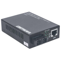 Intellinet Gigabit Ethernet Singlemode Medienkonverter - 10/100/1000Base-T auf 1000Base-LX (SC) Single Mode - 20 km - 1000 Mbit/s - 1000Base-T - 1000Base-LX - IEEE 802.3 - IEEE 802.3ab - IEEE 802.3u - IEEE 802.3z - Gigabit Ethernet - 10,100,1000 Mbit/s