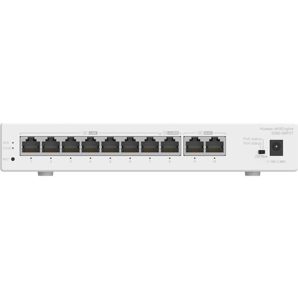 Huawei Router S380-S8P2T 2xGE WAN 8xGE LAN PoE+ 124W eKit DE P - Router