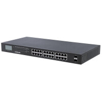 Intellinet 24-Port Gigabit Ethernet PoE+ Switch mit 2...