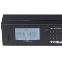 Intellinet 24-Port Gigabit Ethernet PoE+ Switch mit 2...