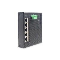 DIGITUS 5 Port Gigabit Ethernet  Netzwerk Switch Switch, Flat, Industrial, Unmanaged