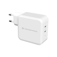 Conceptronic ALTHEA 2-Port 100W GaN USB-C PD-Ladeger&auml;t - Indoor - AC - 5 V - 5 A - Wei&szlig;