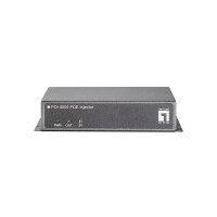 LevelOne PoE-Injektor - 56W - Schnelles Ethernet - 10,100 Mbit/s - 10/100BaseT(X) - IEEE 802.3x - Schwarz - LAN - Leistung