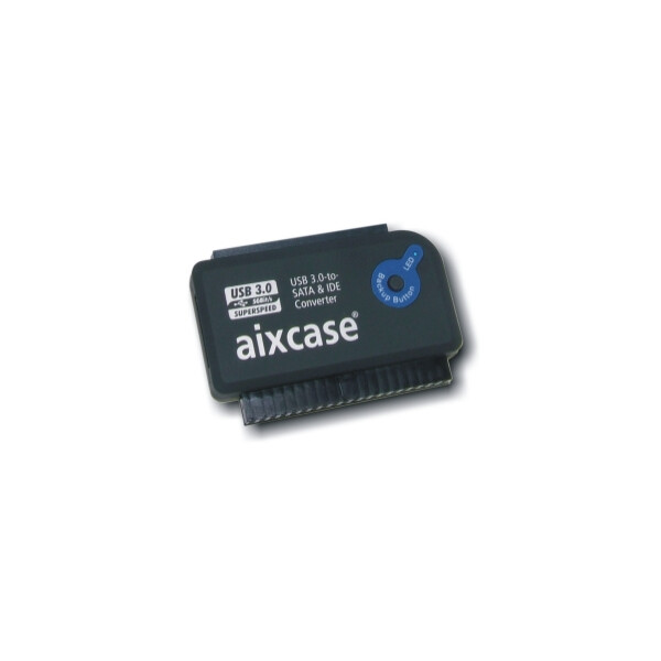 Aixcase AIX-BLUSB3SI-PS - USB - SATA - Schwarz - PC - 62 mm - 42 mm