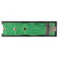 Delock 42597 - SSD-Geh&auml;use - M.2 - USB Typ-C - 6 Gbit/s - USB Anschluss - Schwarz