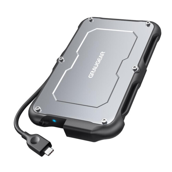 GrauGear externes Festpl.Gehäuse 2.5"HDD/SSD USB 3.2 Spritzs - Gehäuse - 2,5"