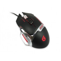 Conceptronic DJEBBEL 8 - Optisch - USB Typ-A - 4000 DPI - 1 ms - Schwarz - Silber