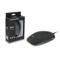 Conceptronic REGAS Optische Tischmaus - Beidhändig - Optisch - USB Typ-A - 1200 DPI - Schwarz