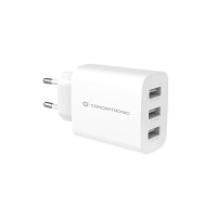 Conceptronic ALTHEA13W 3-Port 30W USB-Ladeger&auml;t - USB-A x 3 - Indoor - AC - 5 V - Wei&szlig;