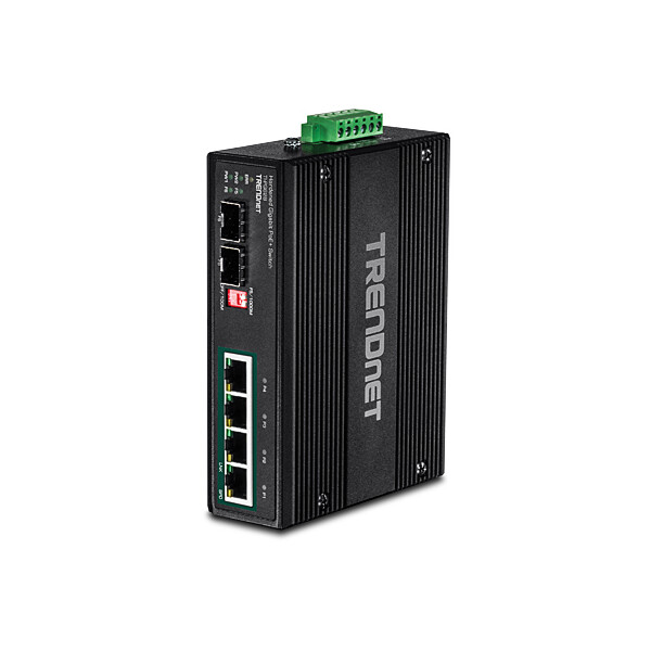 TRENDnet TI-PG62B - Unmanaged - L2 - Gigabit Ethernet (10/100/1000) - Vollduplex - Power over Ethernet (PoE) - Wandmontage